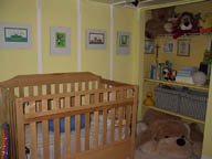 baby room with pictures