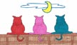 thumbnail of cats sitting on a fence