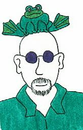 frog on my head drawing