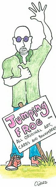 cartoon drawing of me holding sign